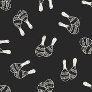 maraca doodle seamless pattern background N2