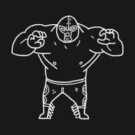 mexican wrestler doodle N3
