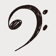 music note doodle N29