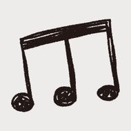 music note doodle N32