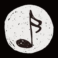music note doodle N49