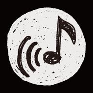 music note doodle N57