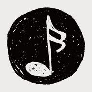 music note doodle N60