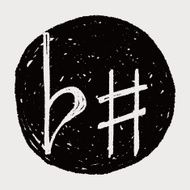 music note doodle N63