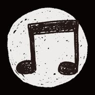 music note doodle drawing N20