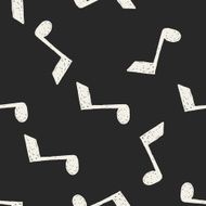 music note doodle drawing seamless pattern background N4
