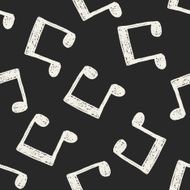 music note doodle drawing seamless pattern background N5