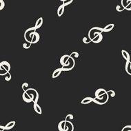 music note doodle drawing seamless pattern background N6