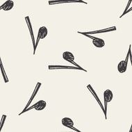 music note doodle seamless pattern background N3
