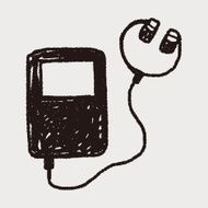 music player doodle drawing N7