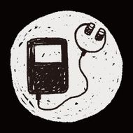 music player doodle drawing N9