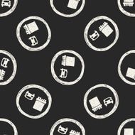 no overtaking doodle seamless pattern background N3