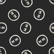 no overtaking doodle seamless pattern background N4