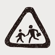 no running sign doodle N3