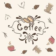 Print with Coffee Lettering