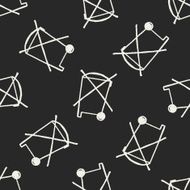 no trash doodle seamless pattern background N2