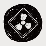 Nuclear power sign doodle N4