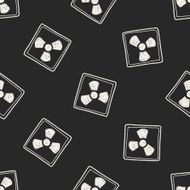 Nuclear power sign doodle seamless pattern background N2