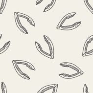nutcracker doodle seamless pattern background