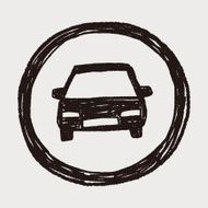 only car drive sign doodle N3