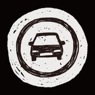 only car drive sign doodle N5