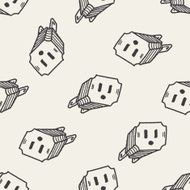 outlet doodle seamless pattern background N2