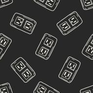 outlet doodle seamless pattern background N3