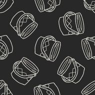 paint bucket doodle seamless pattern background N2