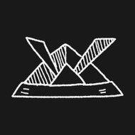 paper samurai helmet doodle N3