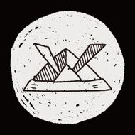 paper samurai helmet doodle N4