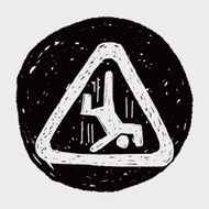 people fall sign doodle N5