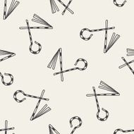 pharaoh Cane doodle seamless pattern background