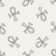 pharaoh Cane doodle seamless pattern background N2