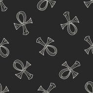 pharaoh Cane doodle seamless pattern background N4