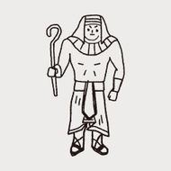 pharaoh doodle N14