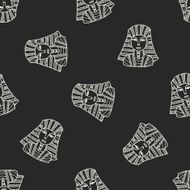 pharaoh doodle seamless pattern background N8