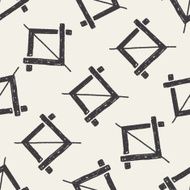 photo cut doodle seamless pattern background
