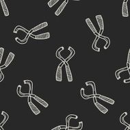 plier doodle seamless pattern background N8