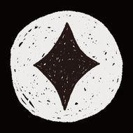 poker diamond doodle N5