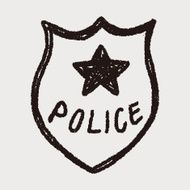 police badge doodle N10