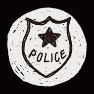 police badge doodle N13