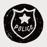 police badge doodle N15