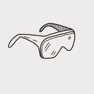 Protective glasses doodle N2