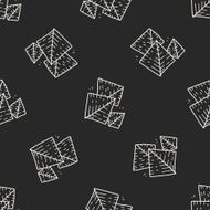 Pyramid doodle seamless pattern background N2