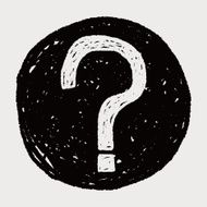 Question mark doodle N6