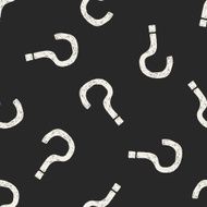 Question mark doodle seamless pattern background N2