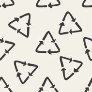 recycle doodle seamless pattern background