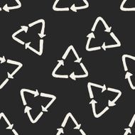 recycle doodle seamless pattern background N2