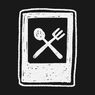 restaurant sign doodle N11