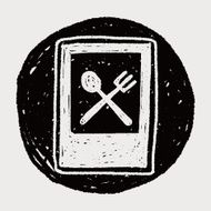 restaurant sign doodle N16